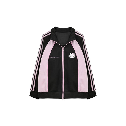 170726K "Pink Velocity" Black Athletic Collection (Track Jacket / Athletic Shorts / Bow Track Pants)
