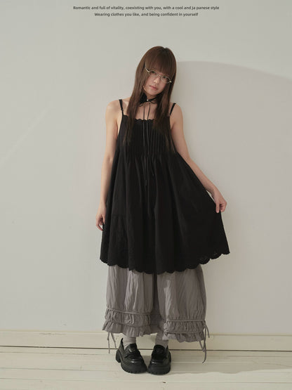 "Lace Whisper" Black Layering Lace Cami Top