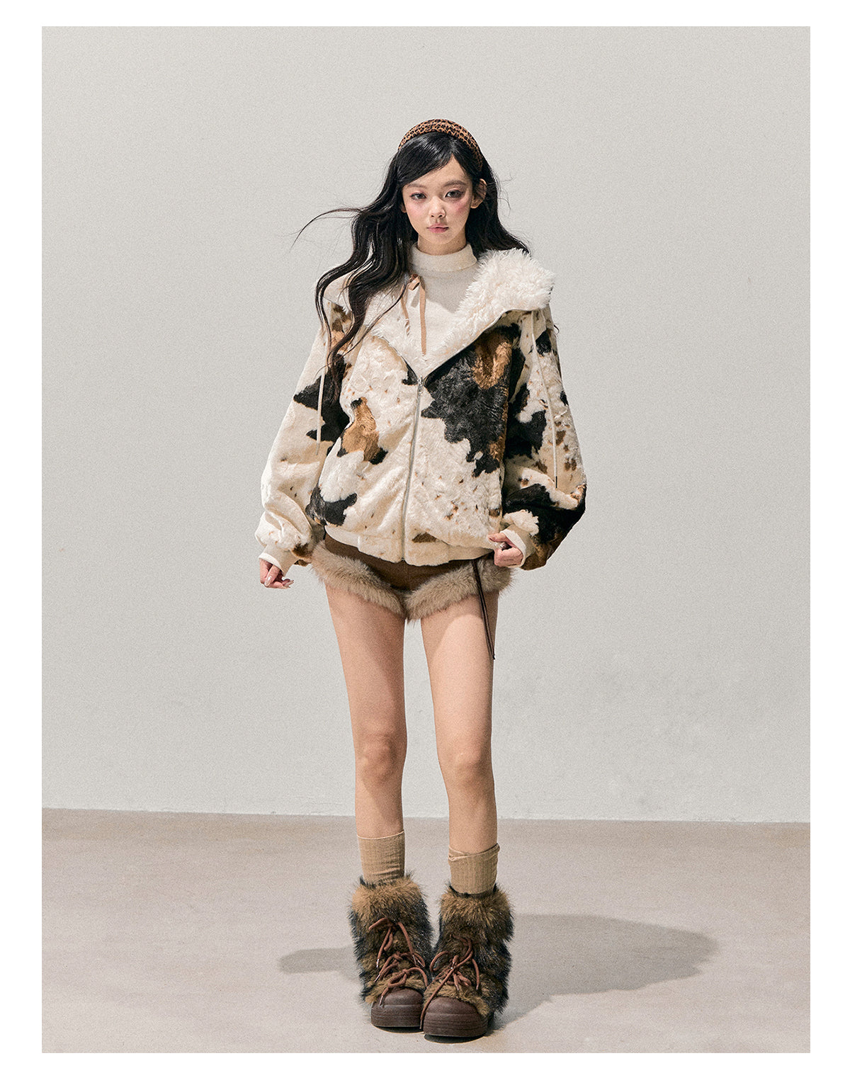 少也眼 “Before the Snow Falls” Faux Shearling Jacket 58436136