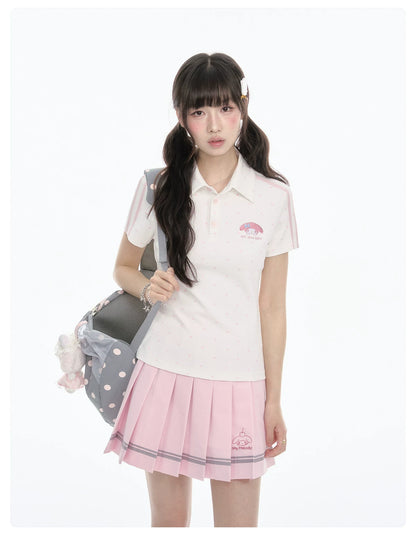 "Pink Ocean Dream" Summer Campus Collection (Shirt/ Shorts/ Skirt/ Jacket)