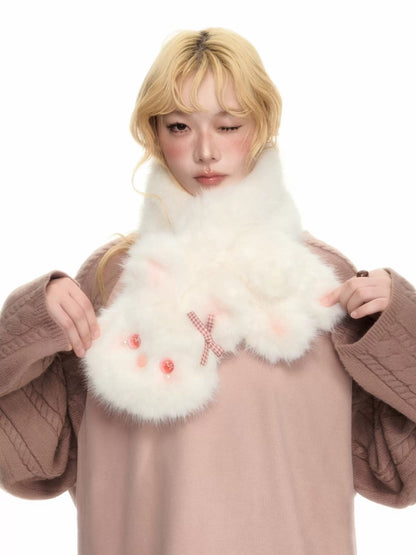 YEDM - Plush Rabbit Scarf