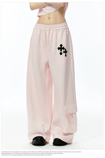 JN's DESIGN - Pink Layered Tank Top & Tulle-Overlay Sweatpants Set