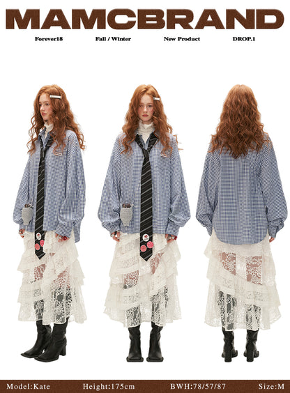 MAMC - Retro Blue Plaid Overshirt