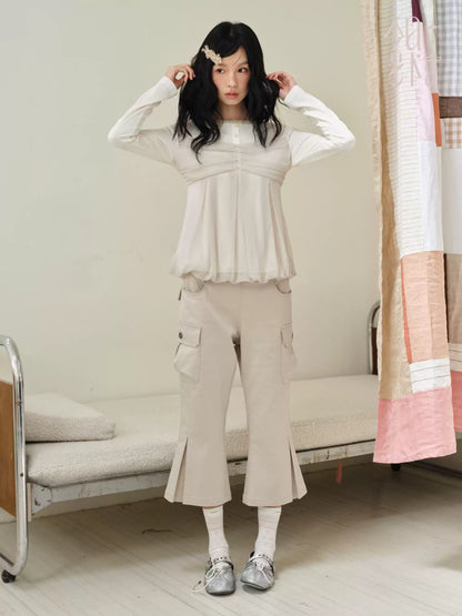 DAILY ARTIST - Khaki Napoleon Utility Cropped Pants