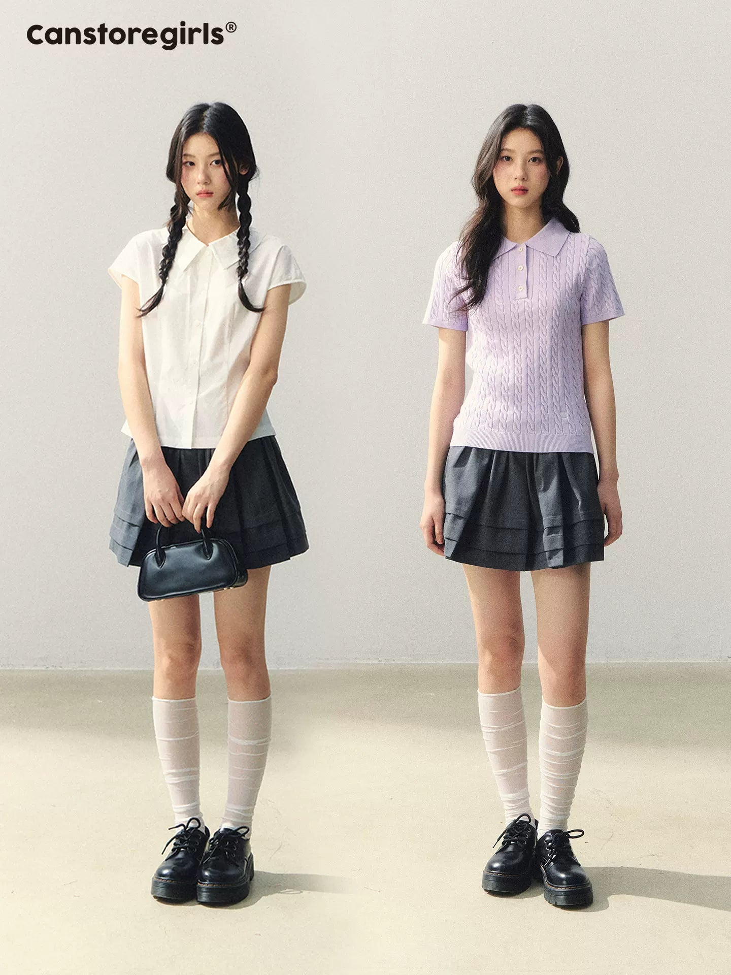 "Dark Academia Mood" Pleated Skort LL2026064