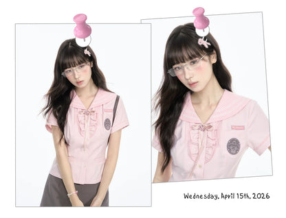 "Macaron Melody" Sailor Collar Set