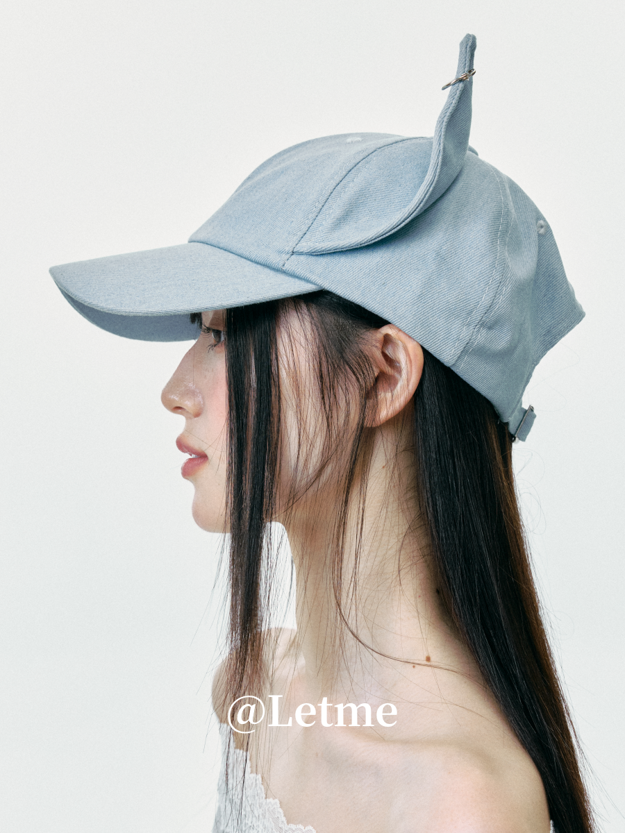 Cat Ear Denim Baseball Cap – Cute Korean Style Hat