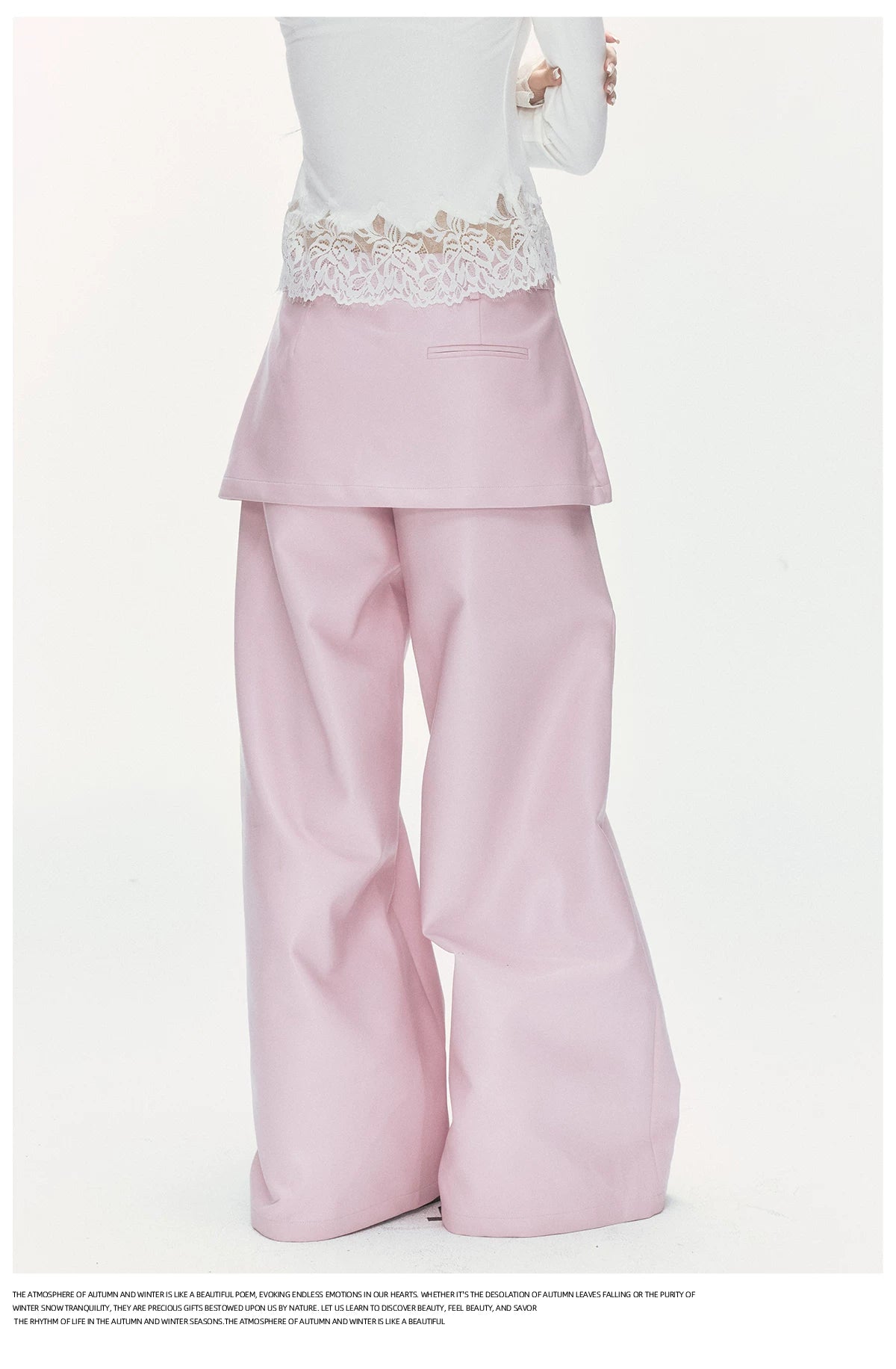 24olvides - Pink Faux Shearling Stand Collar Jacket