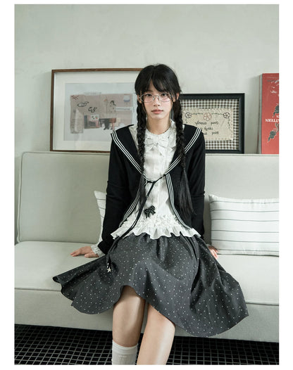 "Starlit Gap" White Blouse Collection