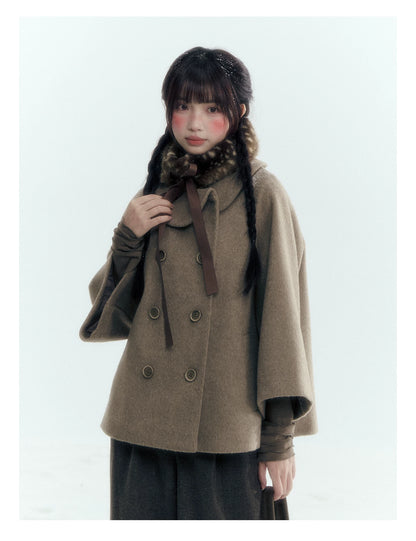 Horridale - [FREE GIFT] Vintage Bow-Tie Faux Fur Collar Scarf (Cream White / Brown)