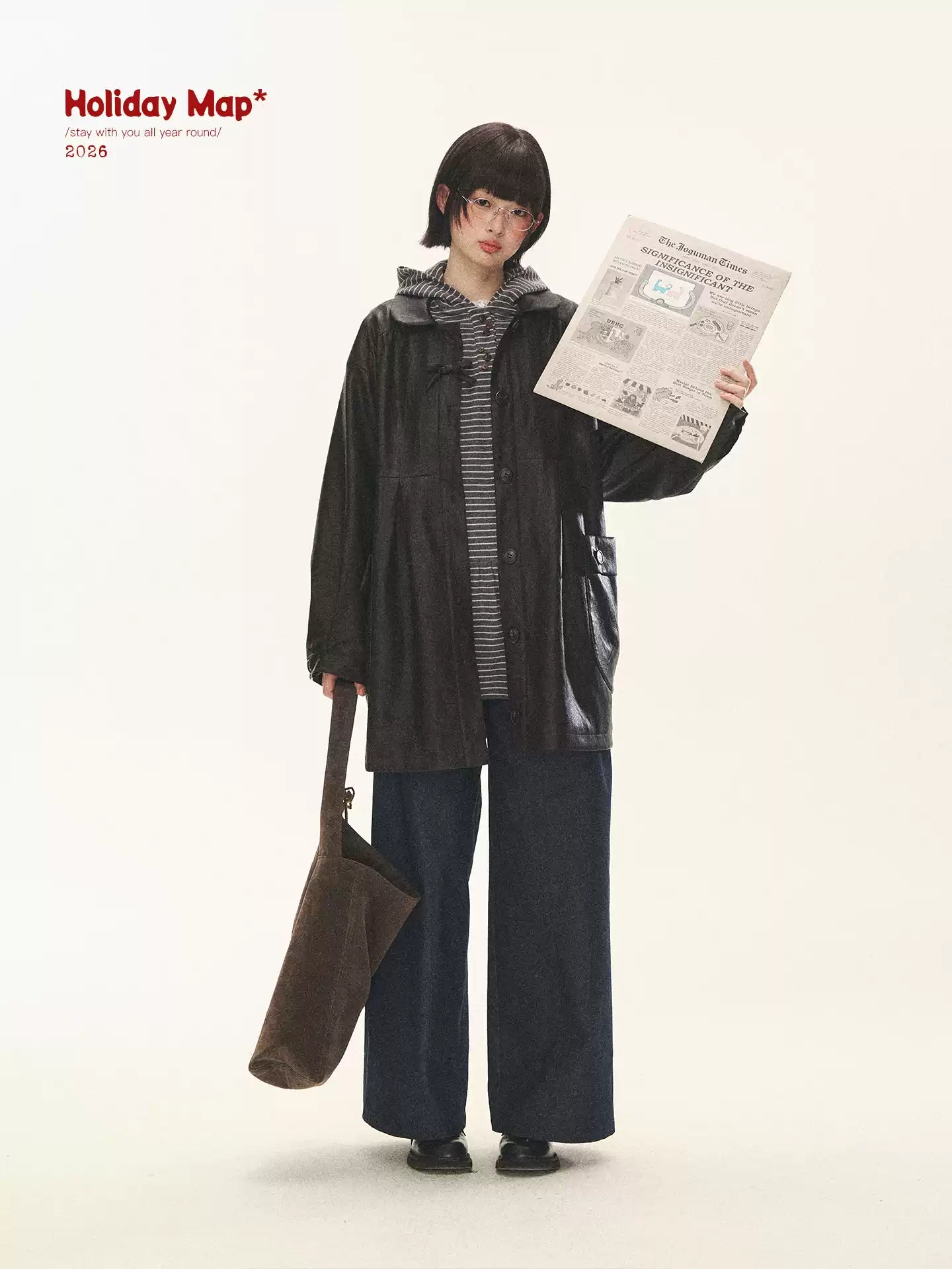 "Seoul Diary" Gray & Pink Stripe Hooded Knit Mini Dress