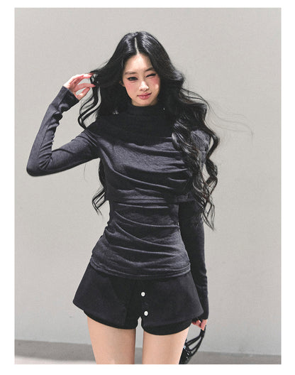 少也眼 "Silent Echo" Long-Sleeve Knit Top 14864531