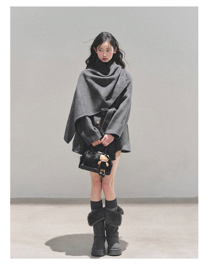 少也眼 “Winter Balcé Whisper” Wool Blend Overcoat - Gray (2nd Lookbook) 7886436