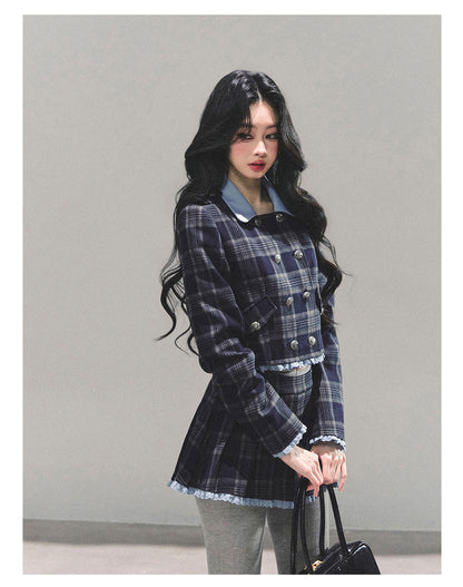 少也眼 "Proust Blue" American-Style Quilted Winter Set 665223