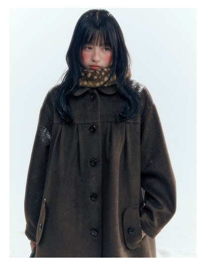 Horridale - [FREE GIFT] Vintage Bow-Tie Faux Fur Collar Scarf (Cream White / Brown)