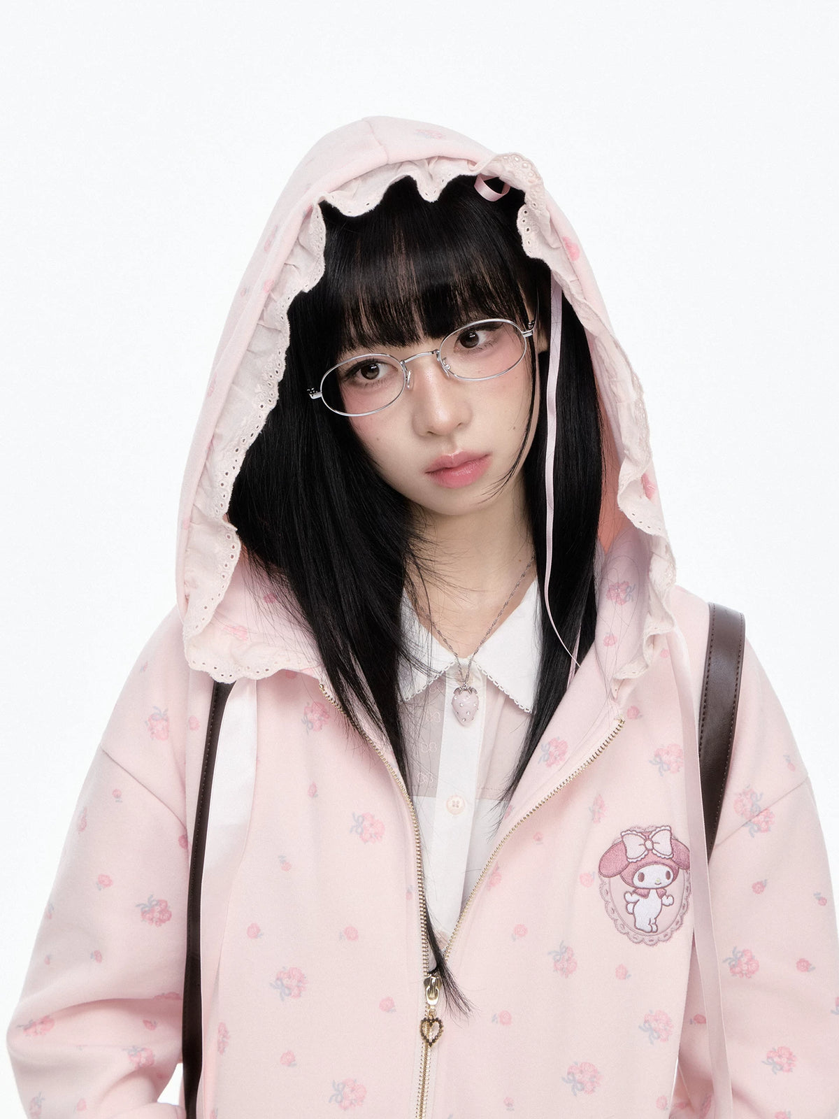 “Daisy Daydream” Pink Floral Oversized Hoodie