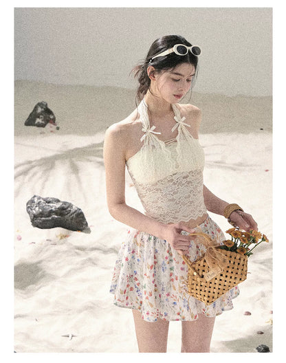 "Moss Whisper" Knit Sun Protection Cardigan & Cami Top
