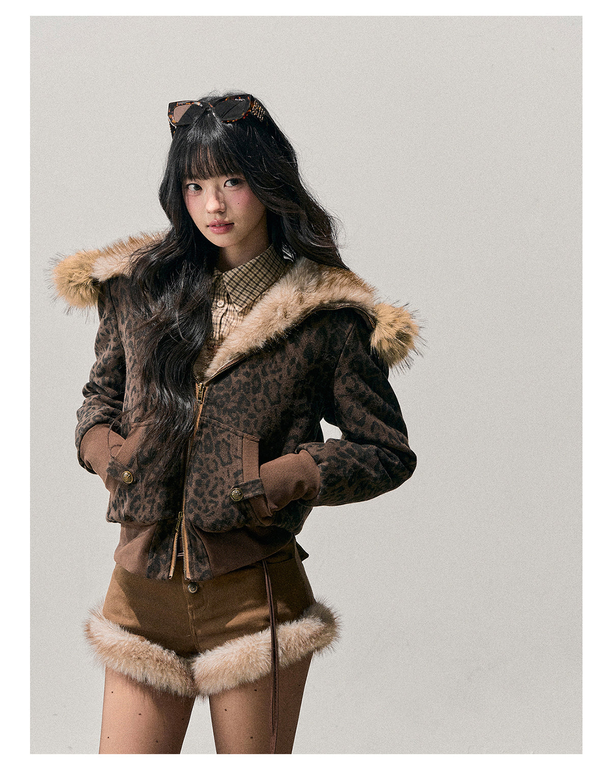 少也眼 “Whispers of Fallen Leaves” Maillard Quilted Jacket 65416