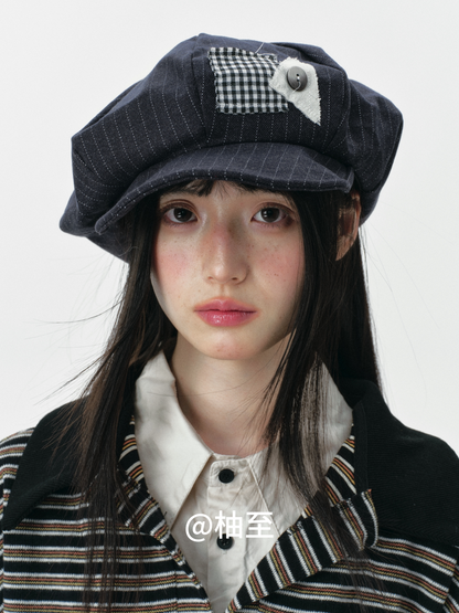 Cloud Baker Boy Cap – Vintage Artist Newsboy Hat