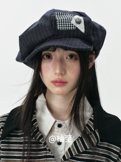 Cloud Baker Boy Cap – Vintage Artist Newsboy Hat