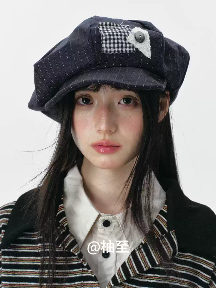 Cloud Baker Boy Cap – Vintage Artist Newsboy Hat