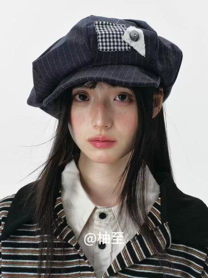 Cloud Baker Boy Cap – Vintage Artist Newsboy Hat