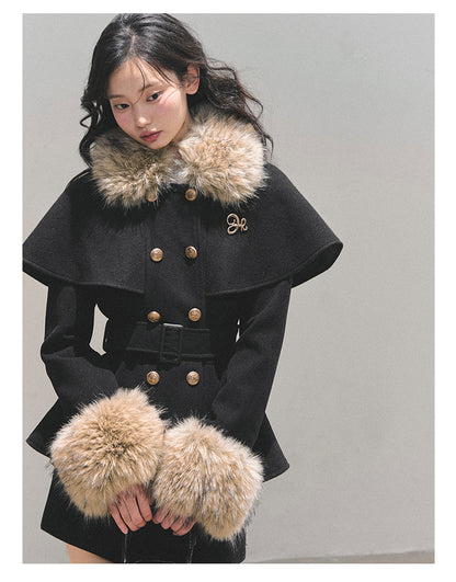 少也眼 “Snowlit Reverie” French Winter Cape Set 855452