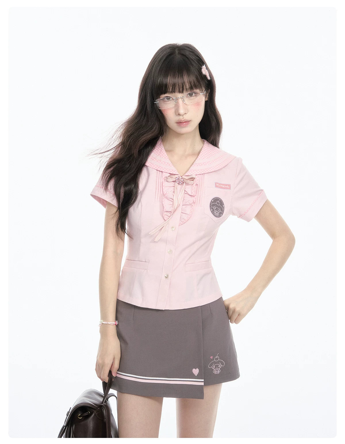 "Macaron Melody" Sailor Collar Set