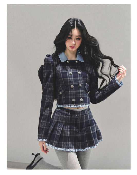 少也眼 "Proust Blue" American-Style Quilted Winter Set 665223