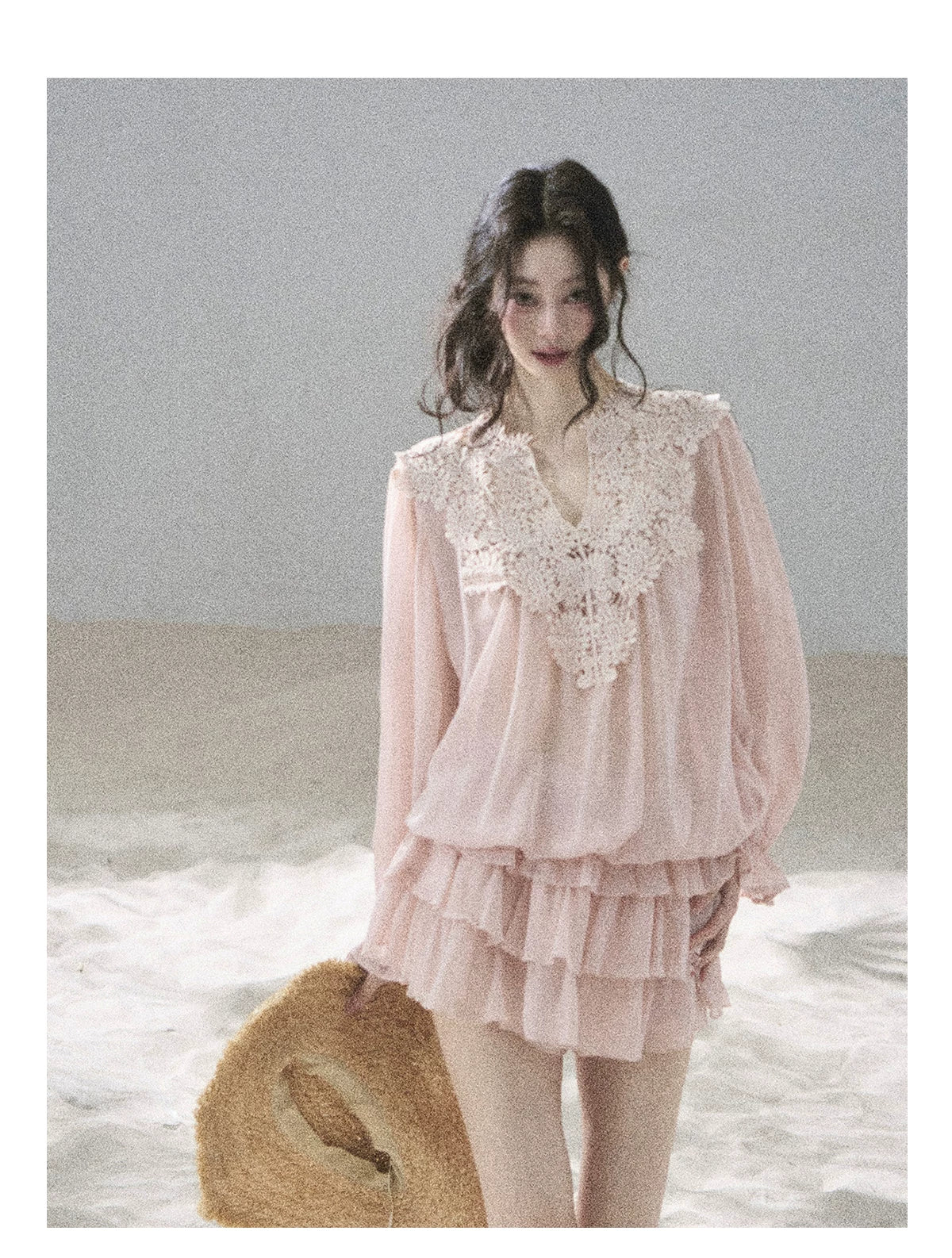 "Flowers on the Breeze" Blush Pink Top & Mini Skirt Two-Piece Set