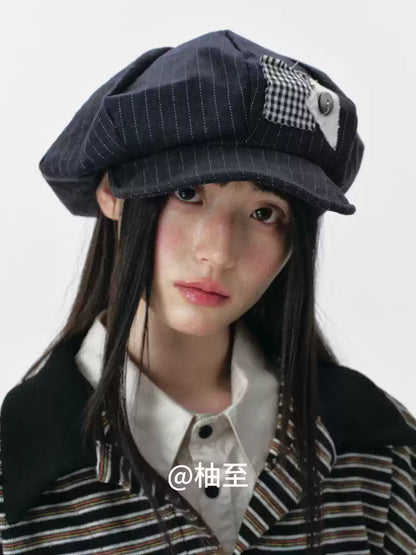 Cloud Baker Boy Cap – Vintage Artist Newsboy Hat