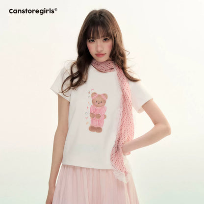 "Bear Pajama Party" Teddy Knit Tee LL2026036