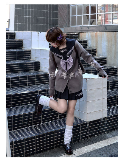 "Whispering Snow Lily" Sailor Uniform Collection (Top/ Skirt/ Ribbon Tie)