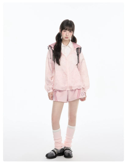 "Pink Ocean Dream" Summer Campus Collection (Shirt/ Shorts/ Skirt/ Jacket)