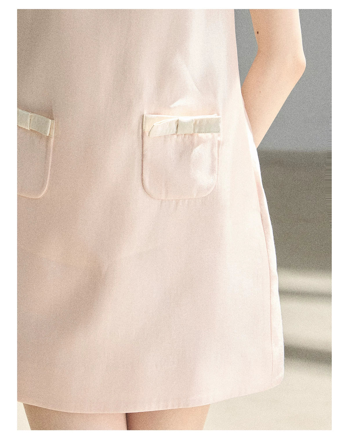 "Blush Haze" Cinnamon Pink Lace Babydoll Mini Dress