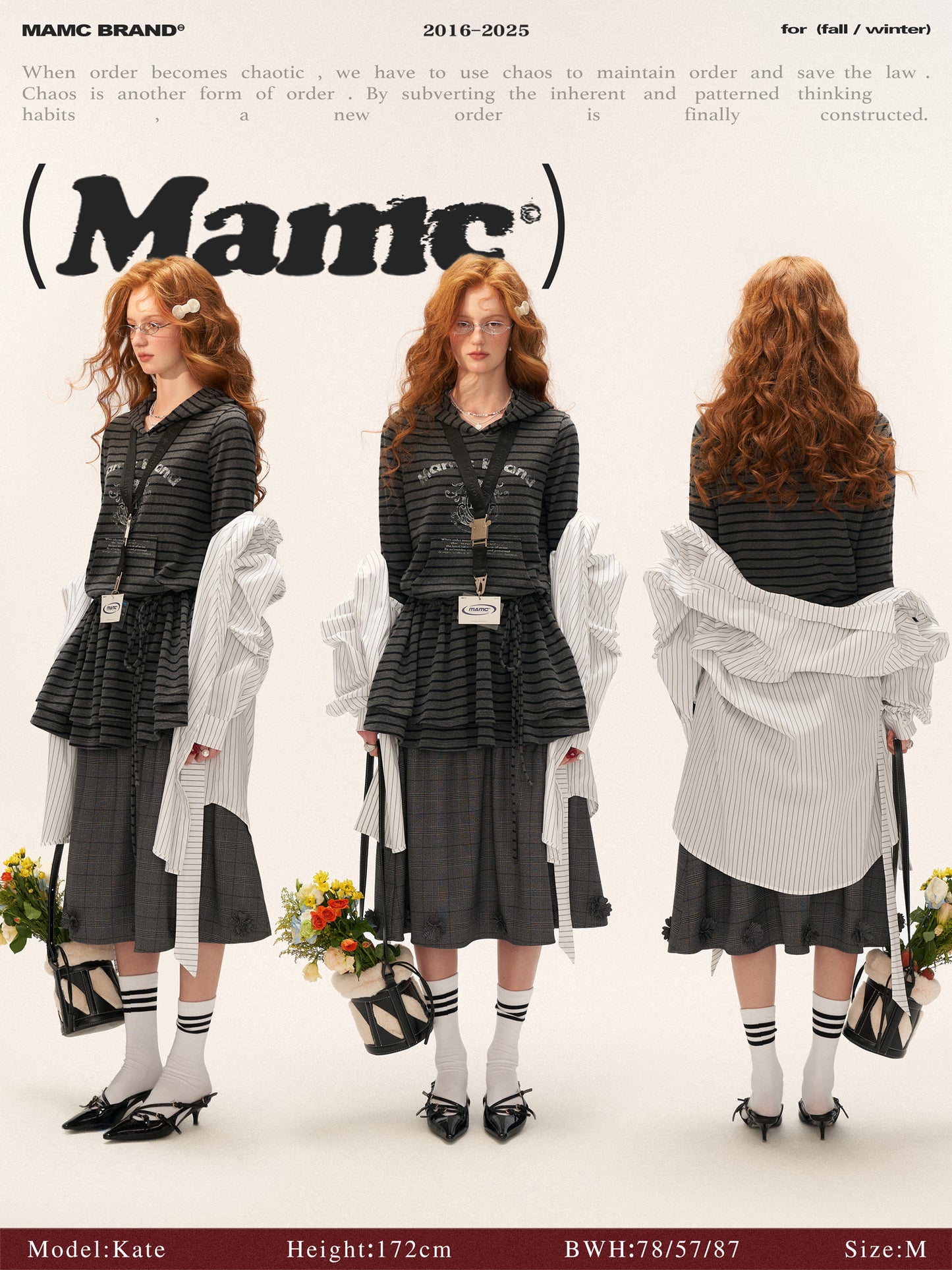 MAMC - Varsity Stripes Hoodie Dress