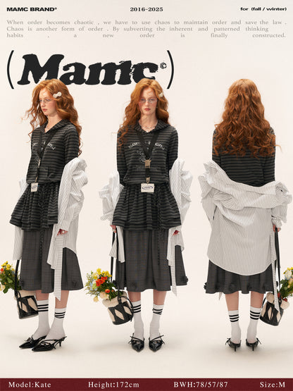 MAMC - Varsity Stripes Hoodie Dress