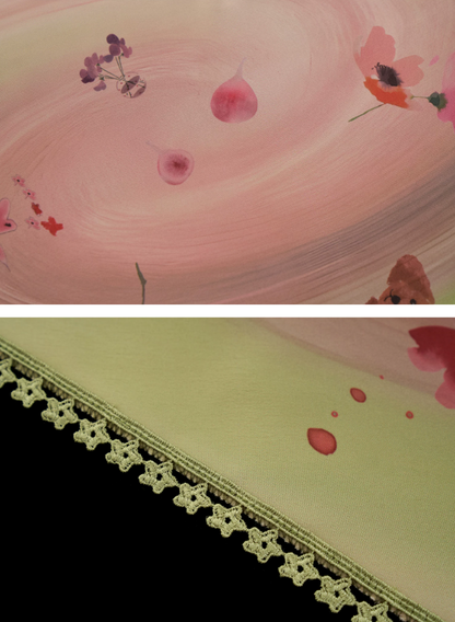 Pink Swirl Scarf-Hem Reversible Tube Top