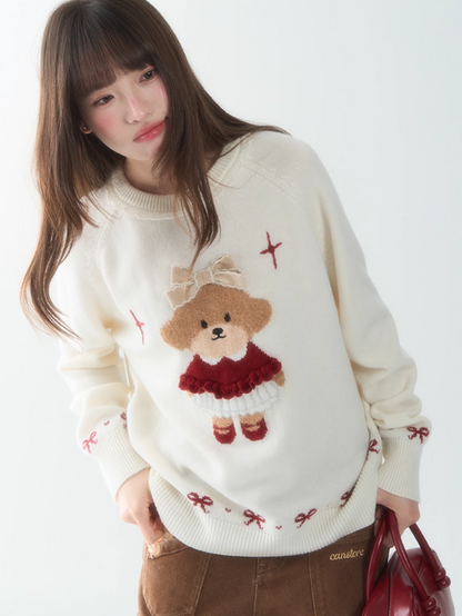 罐头士多所 - “Sweet Signals” Animal Knit Sweater
