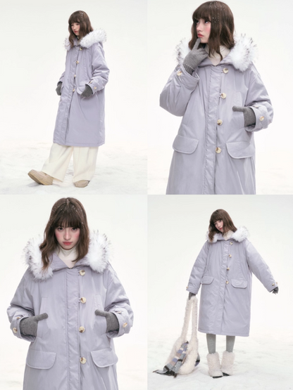 "Twilight Plush" Purple Long Parka SJ2025301