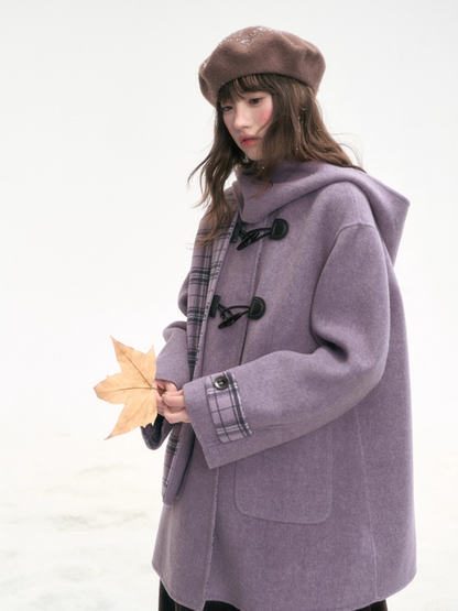"Taro Mist" Lavender Wool Coat LL2025320