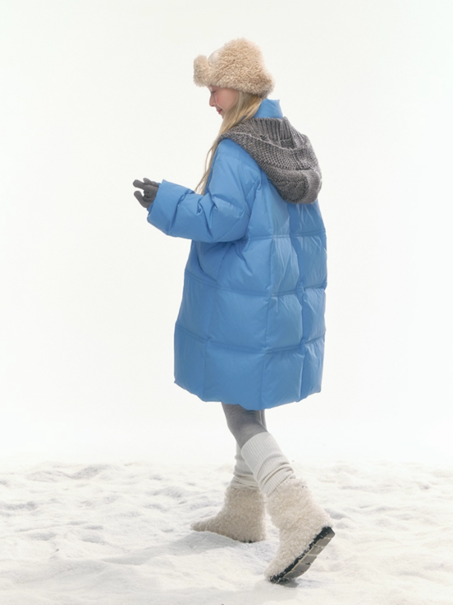 "Bluebell Snowtrace" Water Blue Down Jacket LL2025461