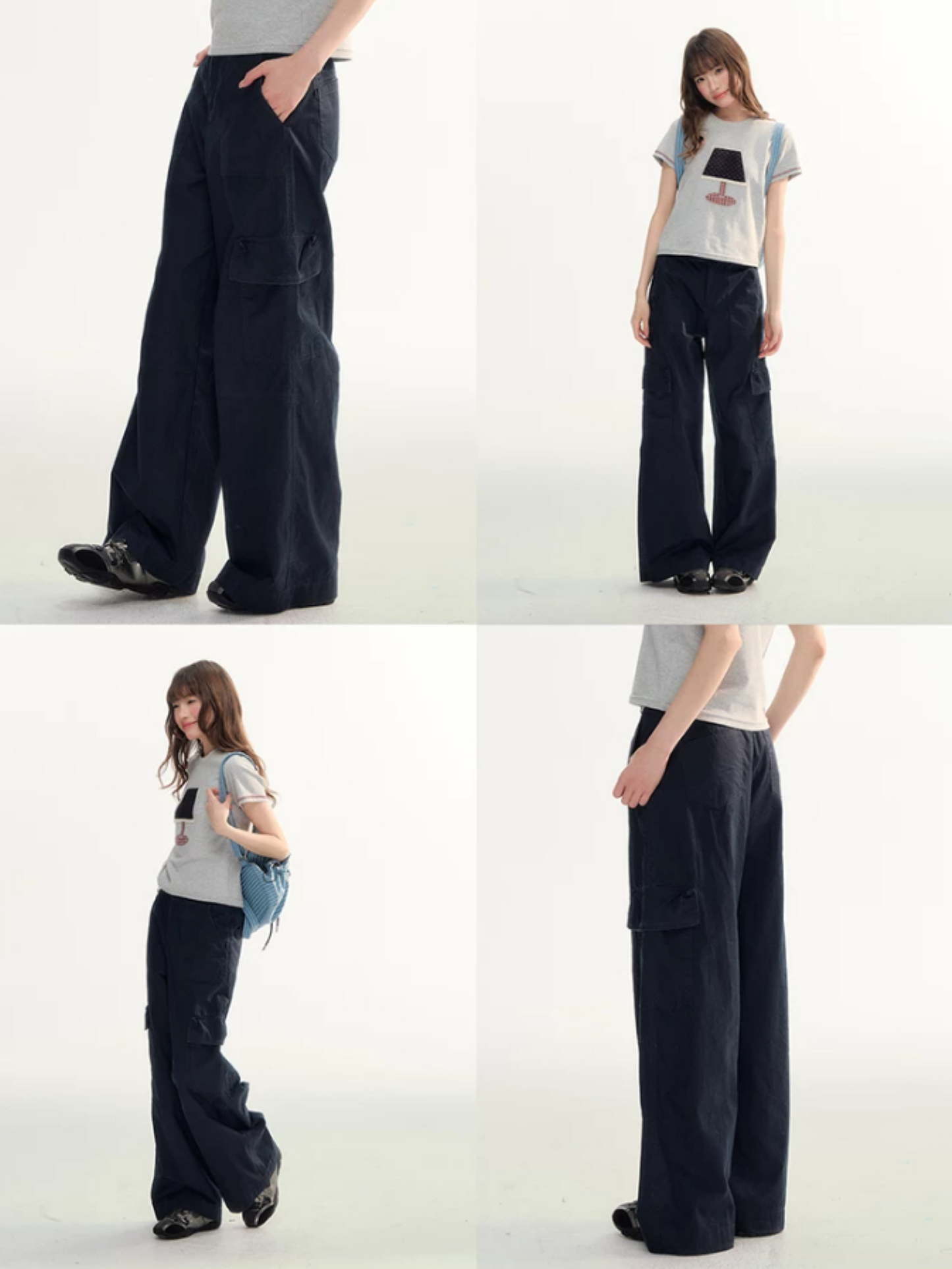 Relaxed Utility Wide-Leg Cargo Pants LL2026102