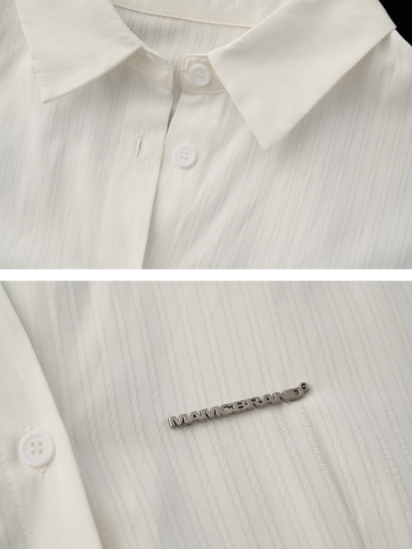 The Designer-Tie White Shirt Dress WE853