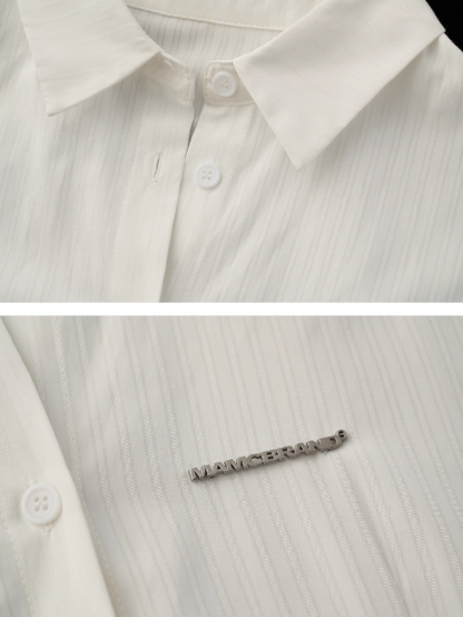 The Designer-Tie White Shirt Dress WE853