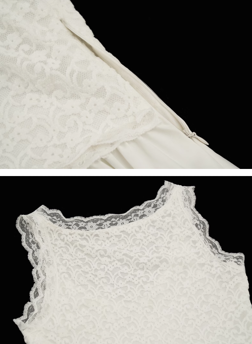 MAMC - "Blooms and Breezes" White Lace Dress