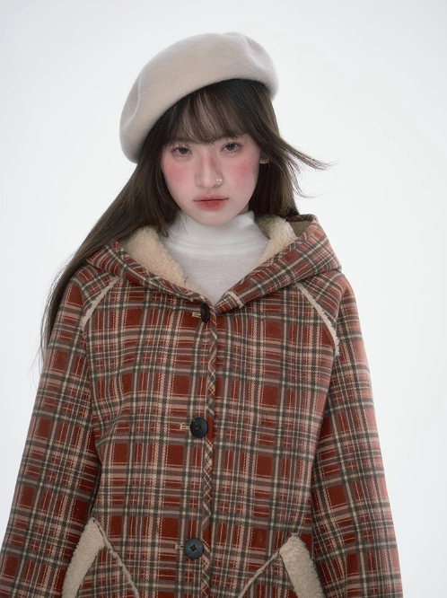 韓曉熙 - Lambswool Reversible Hooded Jacket