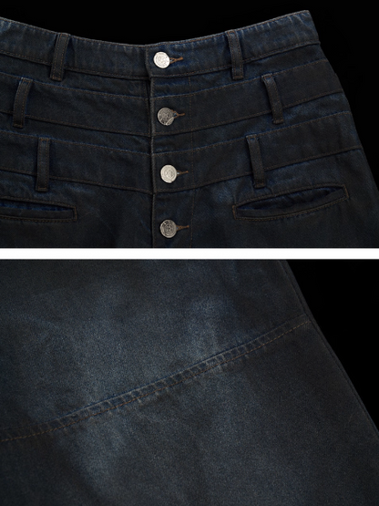 MAMC - Three-Waist American Retro Jeans (not include belt) WE411