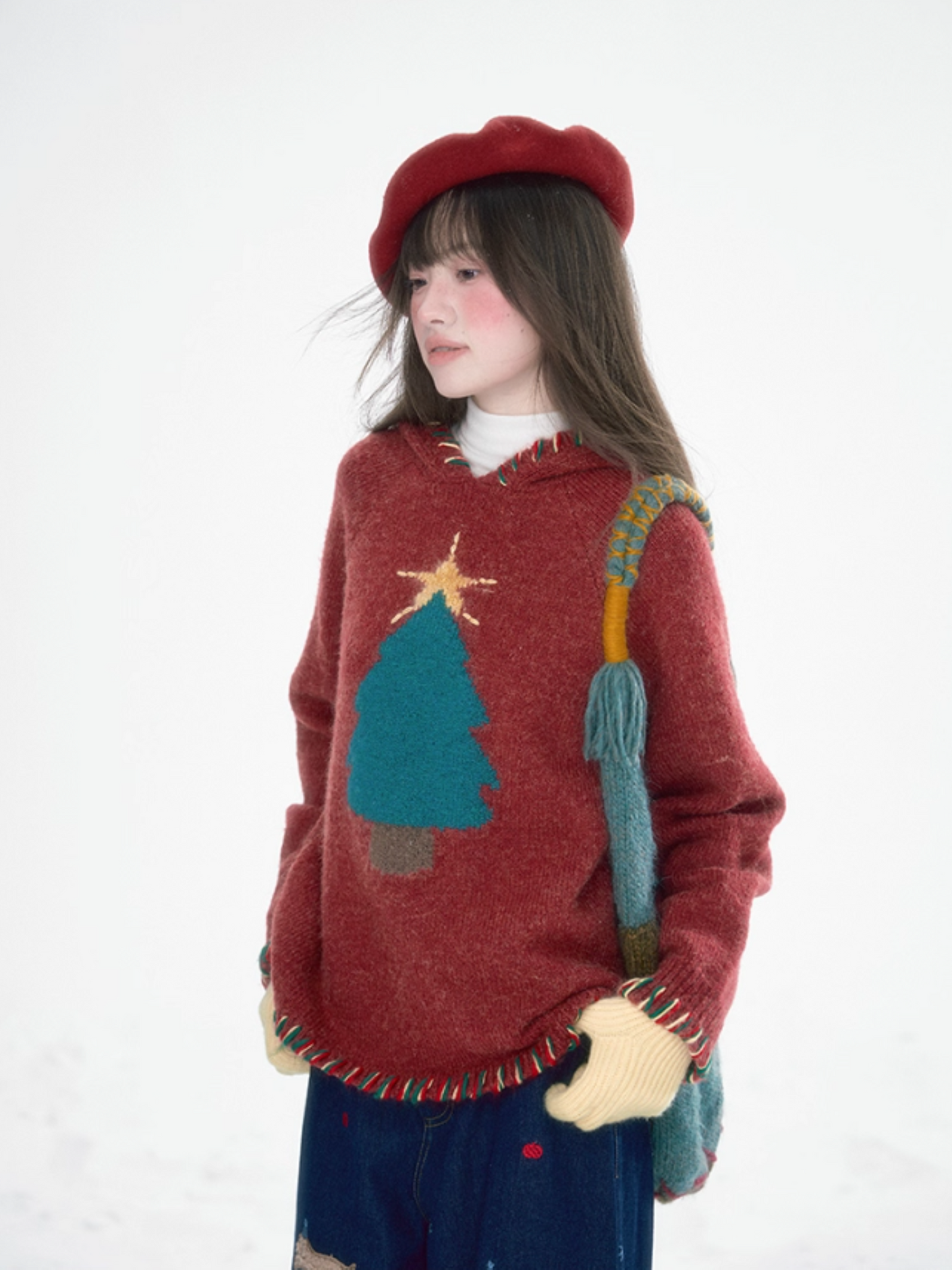 “Christmas Cedar Star" Knit Set – Sweater