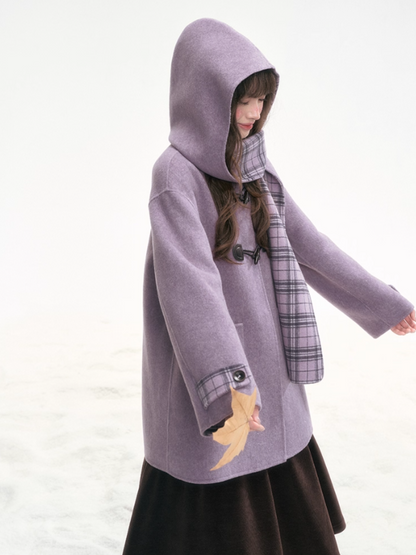 "Taro Mist" Lavender Wool Coat LL2025320